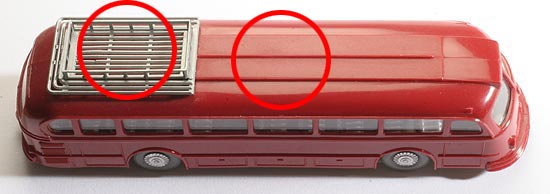 MB Pullman Bus: Kombination 3: Dach mattiert, ohne Lüfter