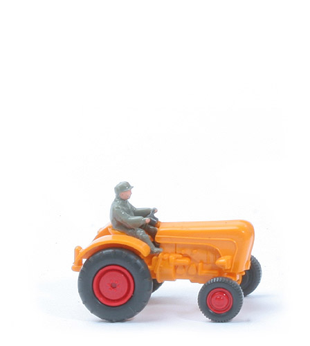 Porsche-Schlepper - orangegelb, Räder geschlossen - 386/5c