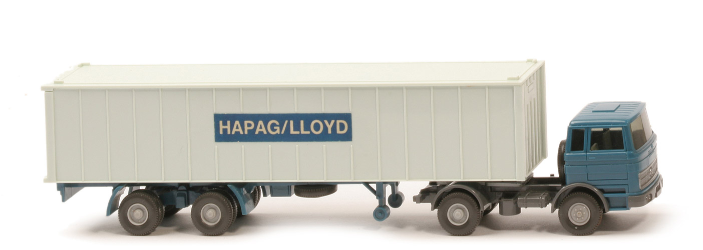 MB LPS 1620 Container-Sattelzug II - Hapag-Lloyd  azurblau / basaltgrau - 523/12?