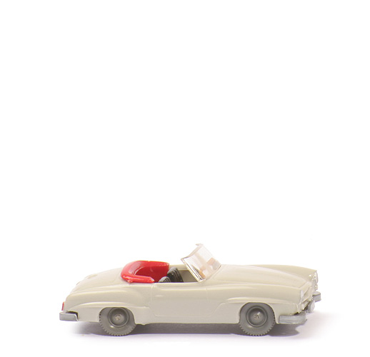 Mercedes 190 SL Cabrio - perlweiß, AH längs versetzt offen - 250/5l