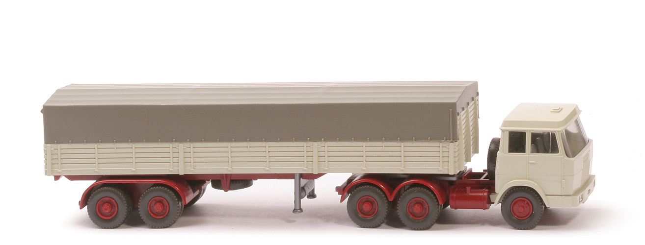 Hanomag Henschel Pritschen-Sattelzug - FH perlweiß/perlweiß, PR perlweiß - 514/8k