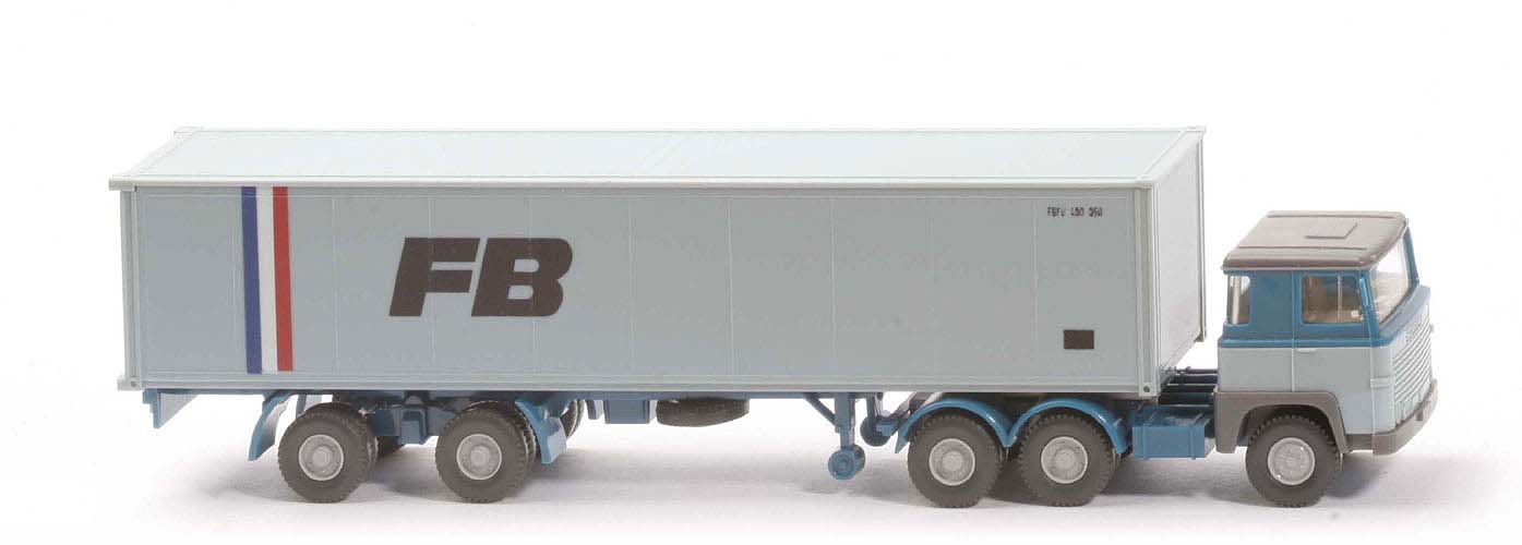 Scania 111  Container-Sattelzug - FB ohne Unterfahrschutz - 520/44a