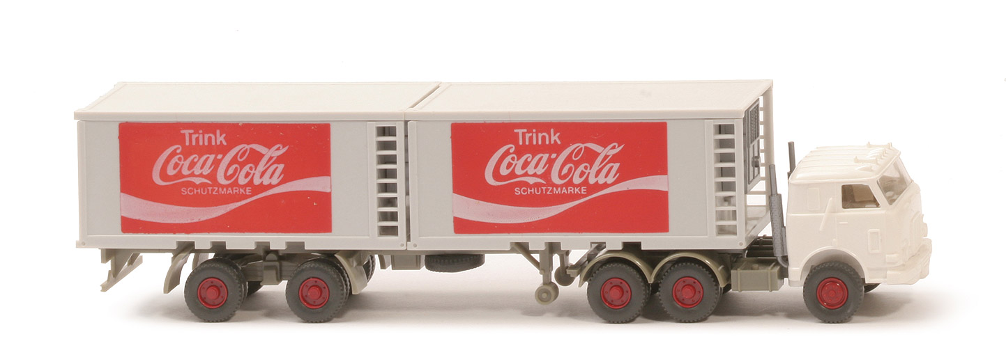 Coca-Cola, Liliput-Container - Kühl-Container, grauweiß - 528a/6a