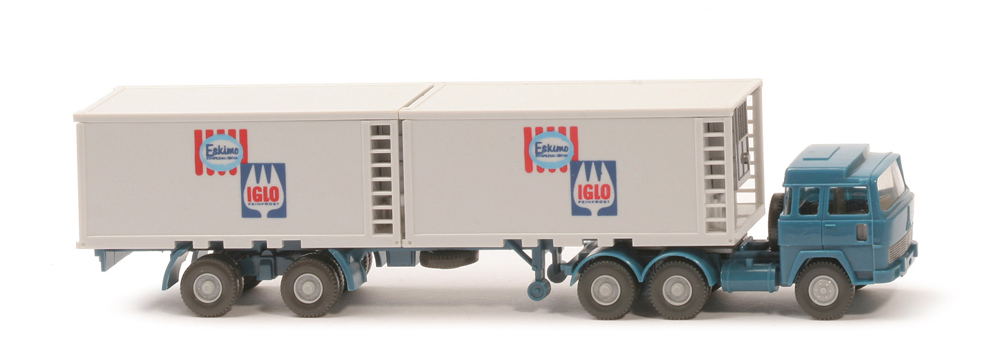 Eskimo Iglo, Liliput-Container - Kühl-Container, grauweiß - 528a/17a