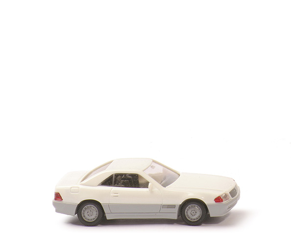 Mercedes 500 SL geschlossen - Mercedes: "Modellauto-Set 1991" - weiß, 3 Lüfter - Mercedes (54) 1