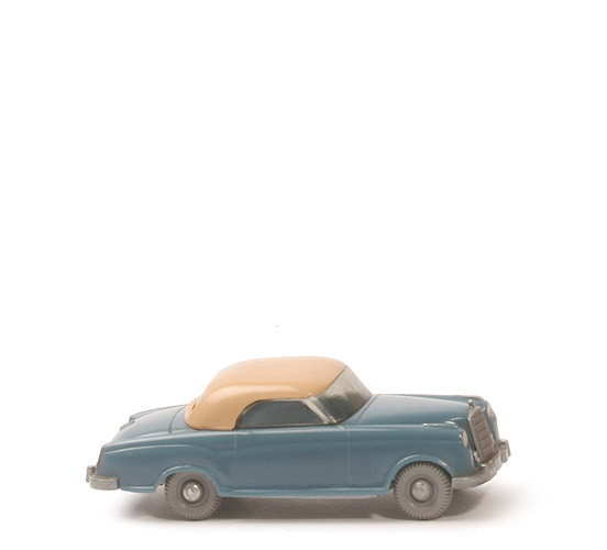 Mercedes 220 Coupé - mattgraublau/beige, Nrn.-Schild an Karosserie, o. ZH - 144/2b