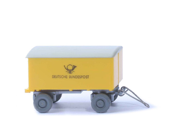 Postanhänger Bundespost - BP WM, Türgriff Lasche, CH silbern - 551/6c