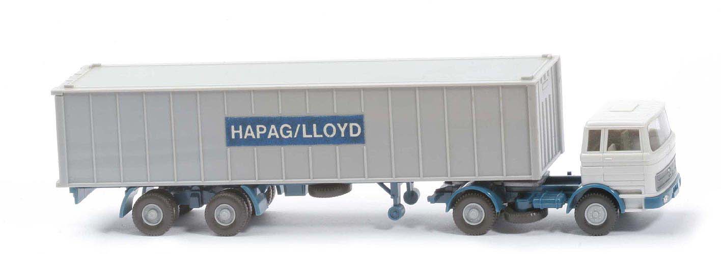 MB LPS 1620 Container-Sattelzug II - Hapag-Lloyd grauweiß / azurblau - 523/12?