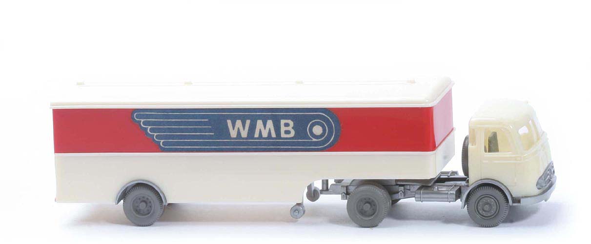 MB LPS 332 Pullman - Großer Koffer-Sattelzug - WMB - FH cremeweiß - Aufl. rot / cremeweiß - 513/2b