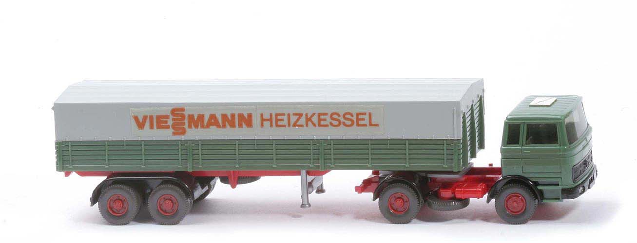 MB LPS 1620 Pritschen Sattelzug - Viessmann diamantgrün - Viessmann (2) b