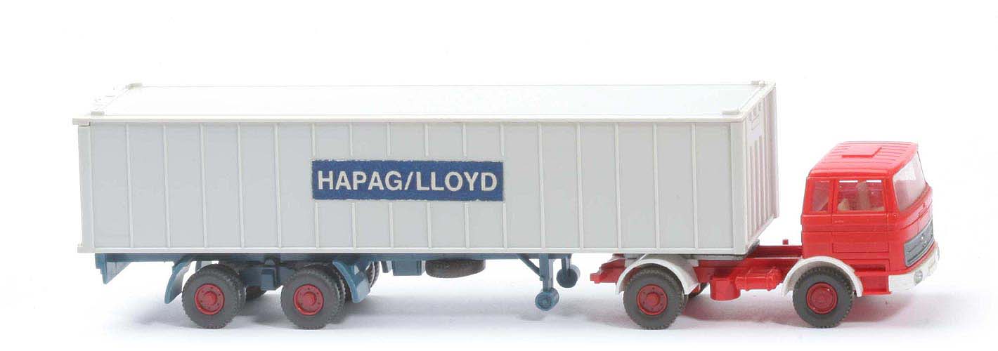 MB LPS 1620 Container-Sattelzug - Hapag-Lloyd orangerot / ... / weiß - Hapag-Lloyd 5?