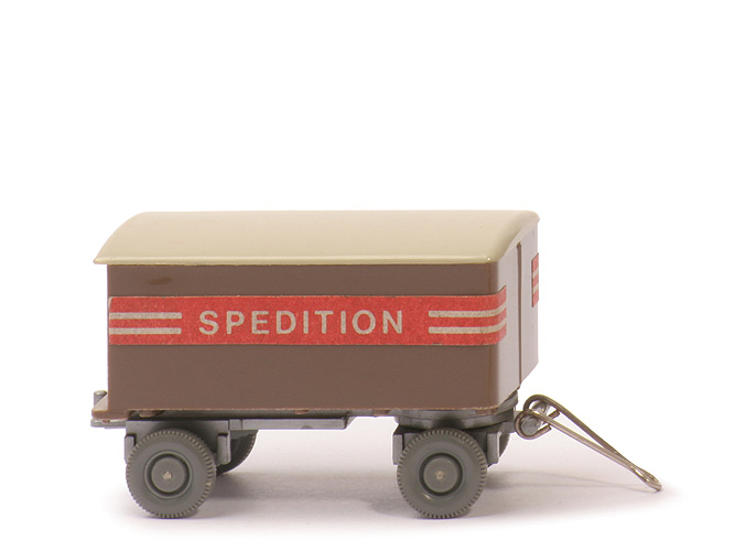 Kofferanhänger Spedition - Koffer blassbraun, CH silbern, BP WM - 541/10?