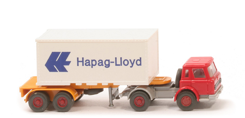 IH Container-Sattelzug 20 ft - Hapag-Lloyd neuer Container o. Nr. - Hapag-Lloyd 12