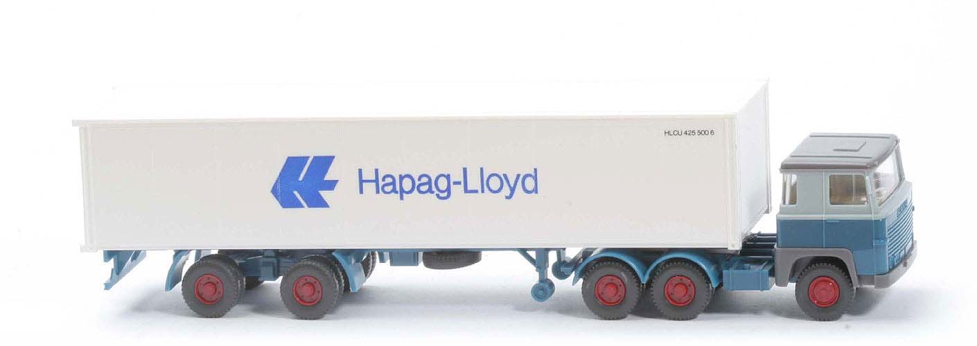 Scania 111  Container-Sattelzug - Hapag-Lloyd 1 x 40 ft - 520/45b