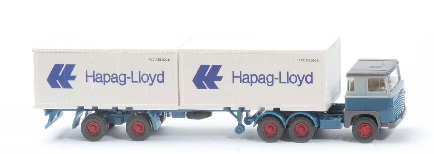 Scania 111  Container-Sattelzug - Hapag-Lloyd 2 x 20 ft  - 520/45b ?