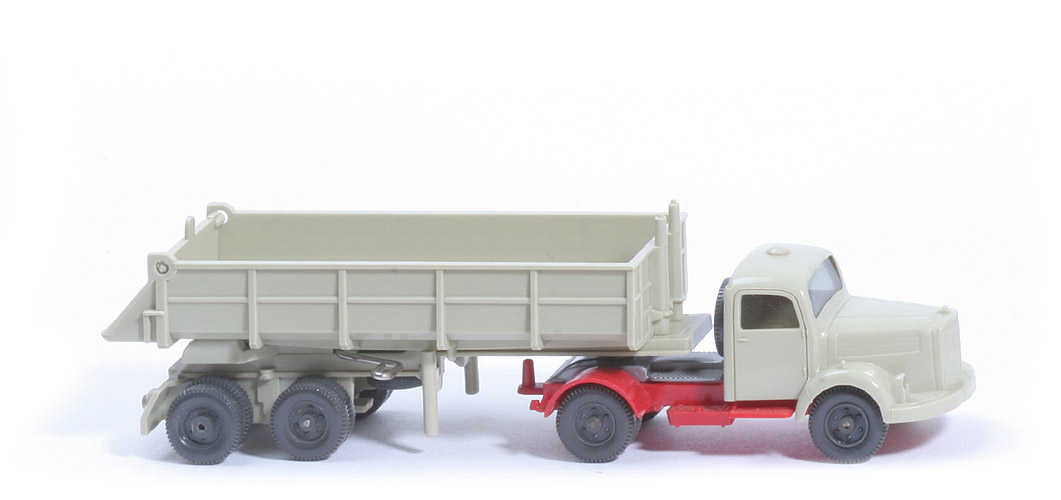 MB L 3500 S Alter Hinterkipper - Zughaken einfach, Sattelpfanne mit Steg - 677/1a