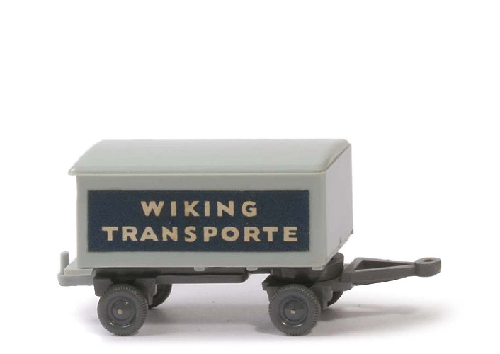 Koffer-Anhänger (alt) - Wiking Transporte, silbergrau/basaltgrau - 541/1c