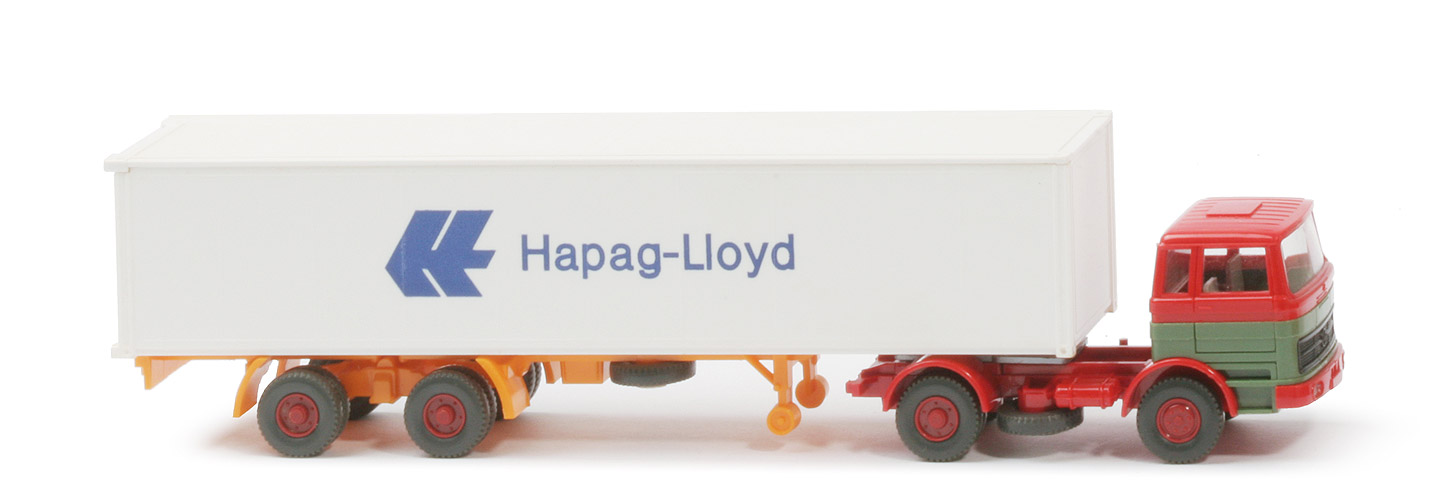 MB LPS 1620 Container-Sattelzug - Hapag-Lloyd rot / dunkelmaigrün - Hapag-Lloyd 5?