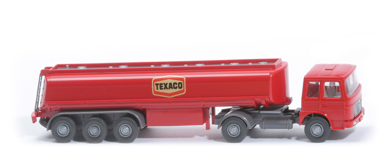 MAN -Büssing Tanksattelzug Texaco - MAN Büssing, Chassis staubgrau, mit Lkr - 804/3a