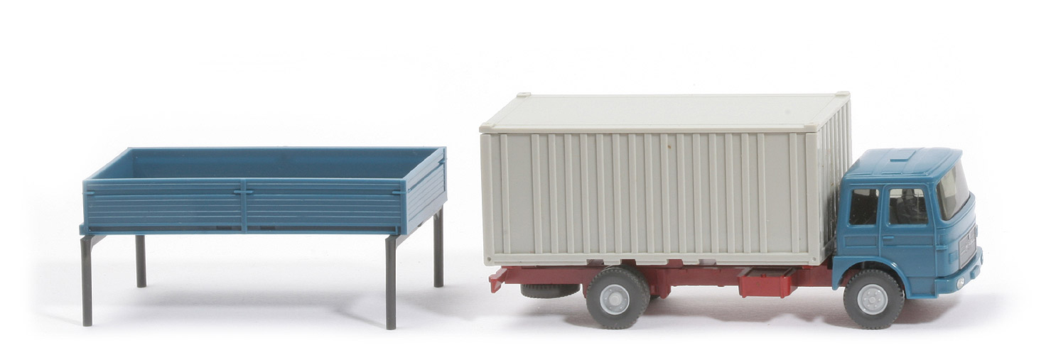 MAN Wechselpritsche - azurblau / Container achatgrau - 519/2b