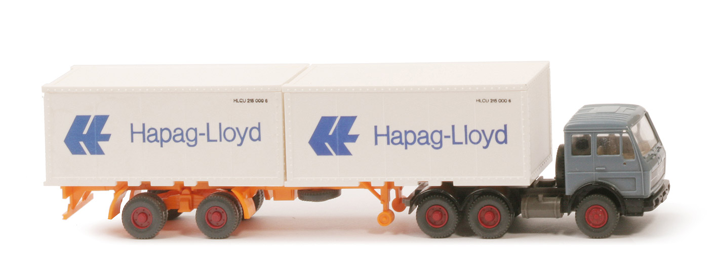 MB 2632 S Container-Sattelzug - Hapag-Lloyd 2 x 20 ft , graublau - Hapag-Lloyd 6 ?