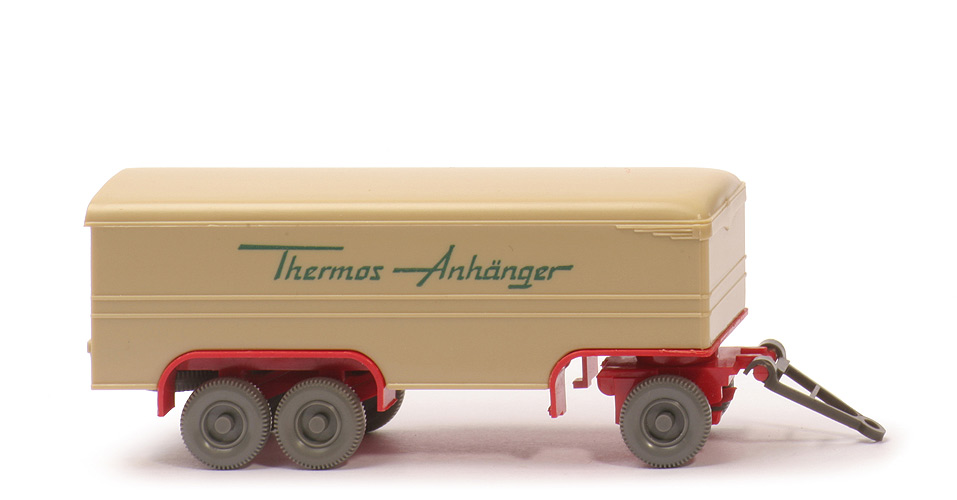 Thermos-Anhänger - Aufbau grünbeige, CH rot, BP WM ohne Kreis - 483/5d