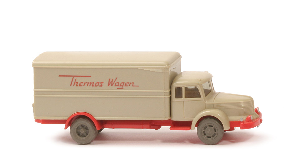 Krupp Titan Thermos Wagen - Aufbau hellgelbgrau, CH blassrot - 484/2b