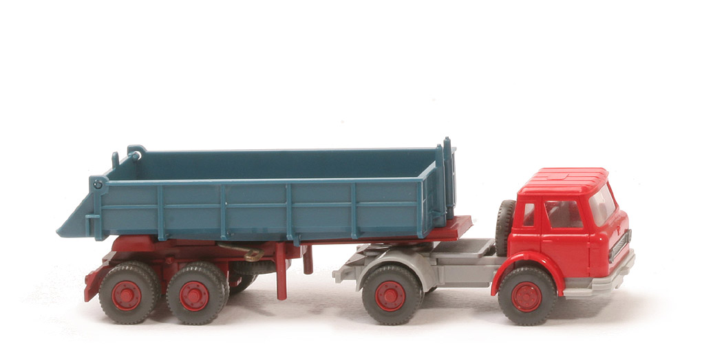 IH Alter Hinterkipper - FH rot, Mulde azurblau - 677/5b