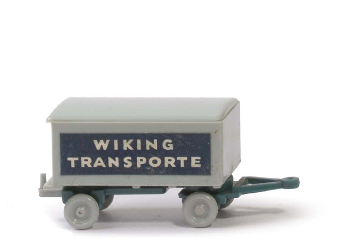 Koffer-Anhänger (alt) - Wiking Transporte, silbergrau/diamantblau - 541/1 ?