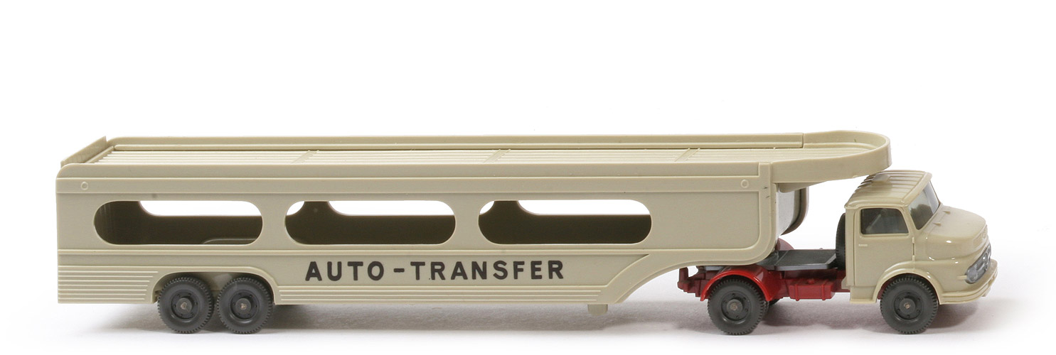 MB 1413 PKW-Transporter Auto-Transfer - FH hellgelbgrau, Aufl. hellgelbgrau, Druck schwarz - 580/12b