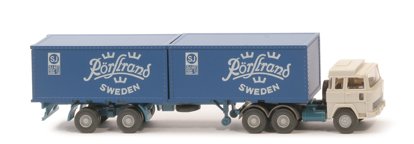 Rörstrand 20 ft, Liliput-Container - Glattwand-Container, kobaltblau lackiert - 528a/19