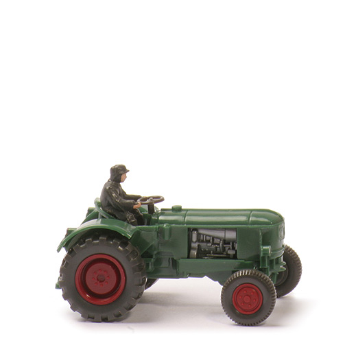 Deutz-Schlepper - patinagrün, LKR waagerecht, m. Fahrer - 383/3c