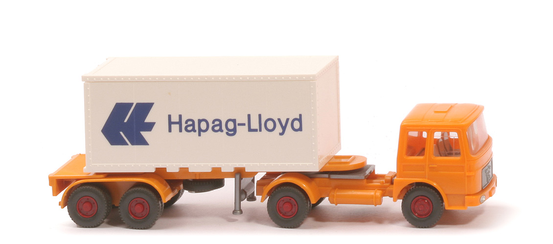 MAN 19.230 Container-Sattelzug - Hapag-Lloyd 1 x 20 ft, melonengelb - Hapag-Lloyd 7 ?