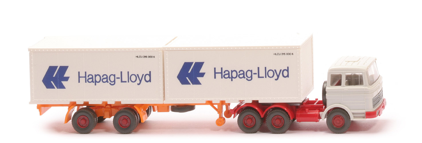 MB LPS 2223 Container-Sattelzug - Hapag-Lloyd 2 x 20 ft, FH grauweiß - Hapag-Lloyd 3 ?