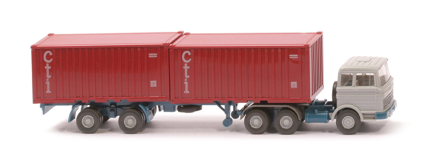 MB LPS 2223 Stahl-Container - cti ohne Unterfahrschutz, FH silbergrau - 524/6c