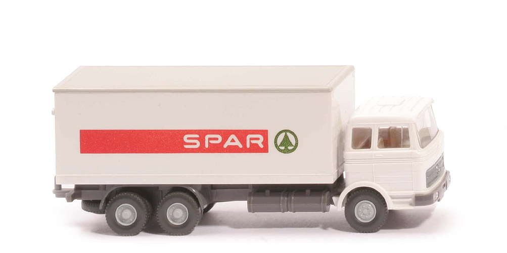 MB LP 2223 Koffer-LKW - SPAR, FH, Koffer weiß, Dach achatgrau - 450/8s