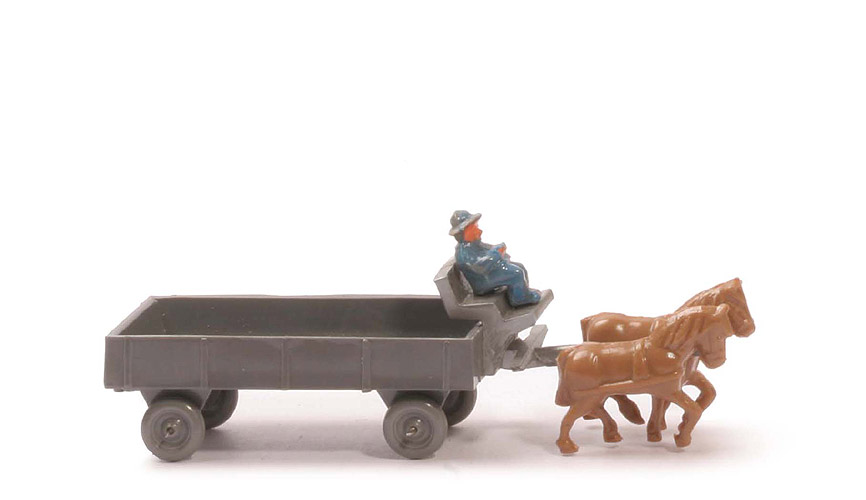 alte Pferdekutsche - basaltgrau, ZH integriert, ohne Deichselrest - 572/6e