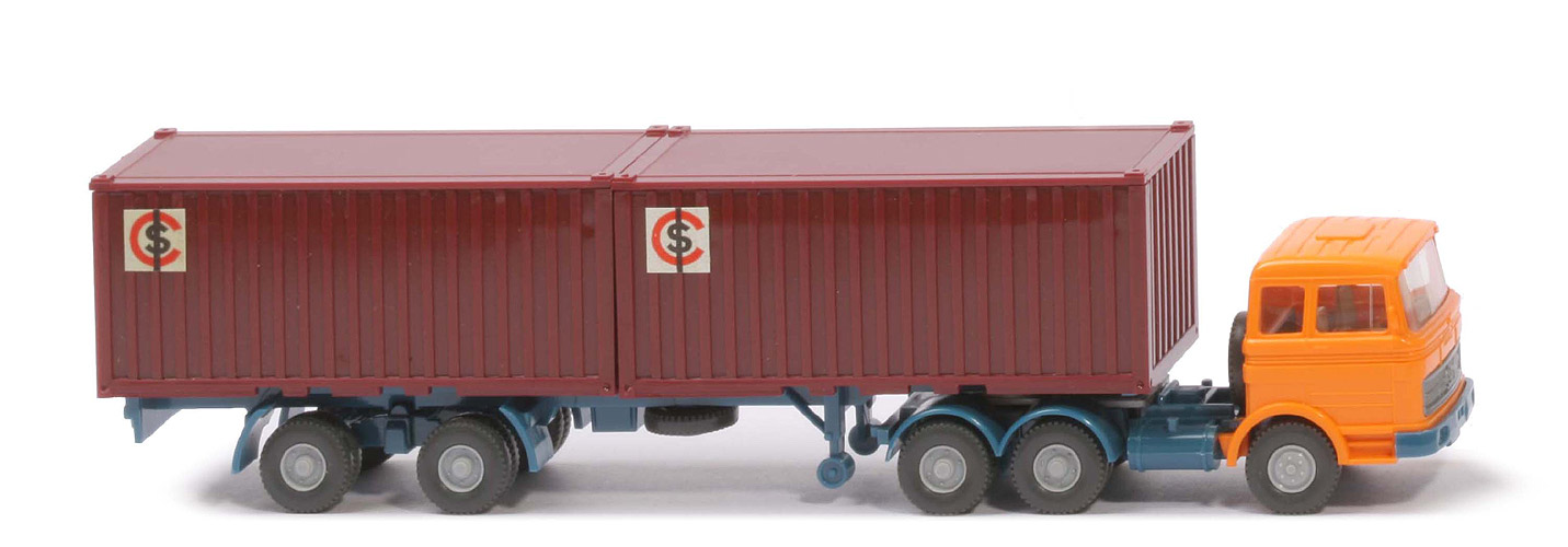 MB LPS 2223 Stahl-Container - ICS ohne Aussparung , Container braunrot, ZM mit Spiegeln - 524/3  ?