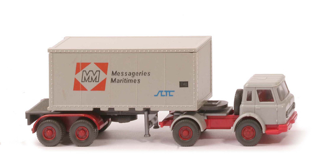 IH Container-Sattelzug 20 ft - Messageries Maritimes, ZM silbergrau/rot - 525/7 ?