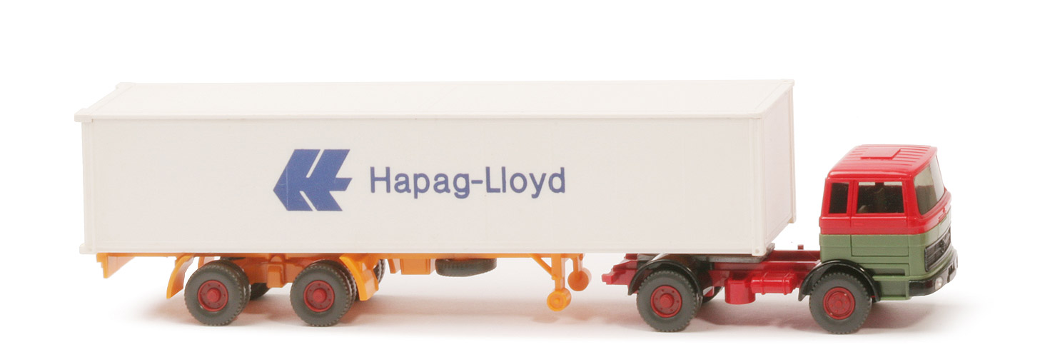 MB LPS 1620 Container-Sattelzug - Hapag-Lloyd rot / dunkelmaigrün / schwarz - Hapag-Lloyd 5?