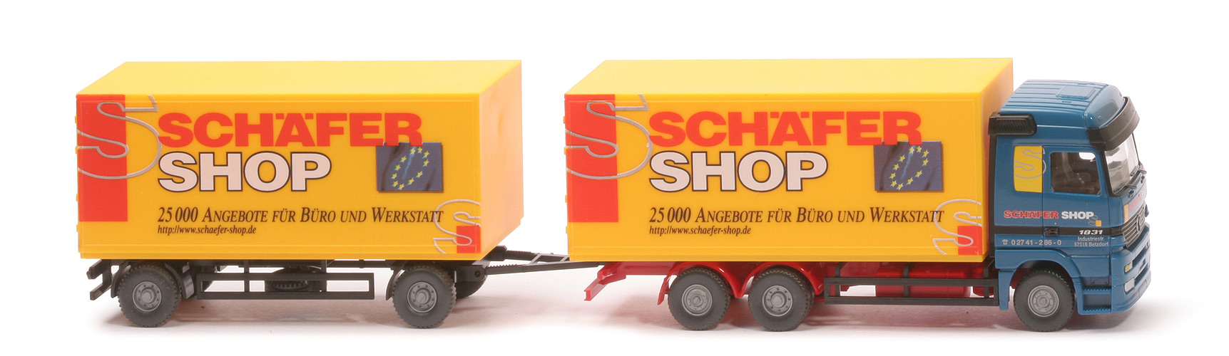 MB Actros 1831 Koffer-Fernlastzug 3/2 (2000) - Schäfer Shop - Schäfer Shop (3)