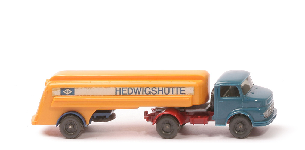 MB LS 1413 Alter Tanksattelzug - Hedwigshütte, melonengelb - Hedwigshütte (1) ~