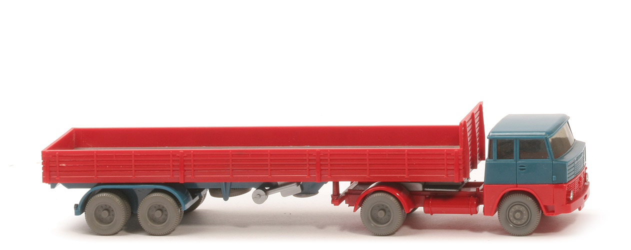 Henschel HS 14 Pritschen Sattelzug - ohne Plane - Auflieger Vorserie in Farbumkehr - 514/1