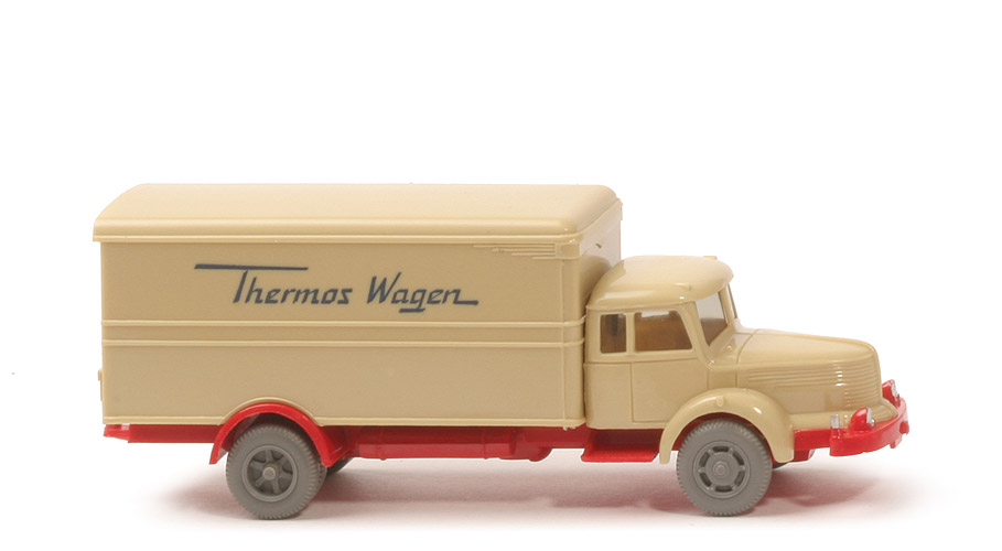 Krupp Titan Thermos Wagen - Aufbau grünbeige, CH rot - mit Blinkern - 484/4 ?