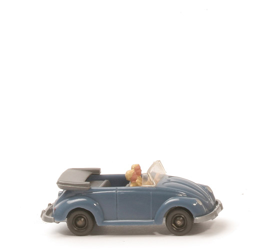VW Käfer Cabrio mit Hörnern - taubenblau - 33/6r