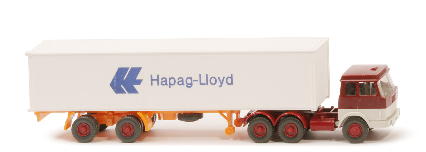 Hanomag-Henschel Container-Sattelzug - Hapag-Lloyd 1 x 40 ft, braunrot/perlweiß - Hapag-Lloyd 4 ?