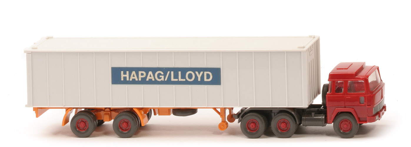 Magirus 235 D Container-Sattelzug - Hapag-Lloyd 40 ft - Hapag-Lloyd 2e ~