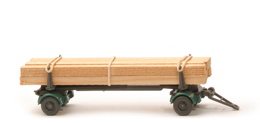 Langholzanhänger (Typ 2) - Kotflügel patinagrün, Aufbau anthrazit - 391/6e