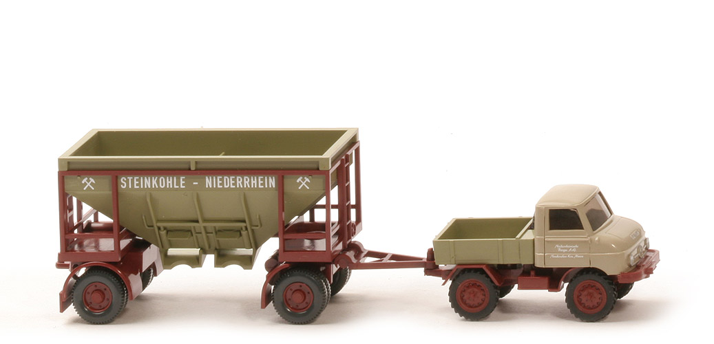 Unimog 411 geschlossen Kohlenlastzug (2018) - Niederrheinische Bergw. A.G. - nicht erfasst