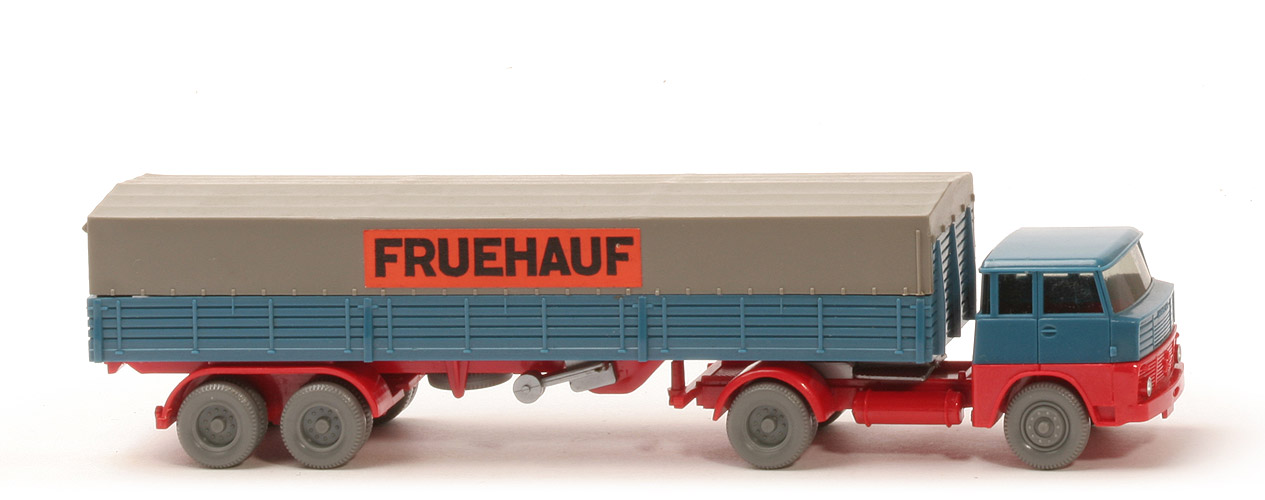 Henschel HS 14 Pritschen Sattelzug - Fruehauf - Fruehauf (2)